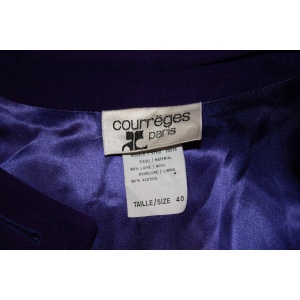 A statement vintage purple coat by Courreges