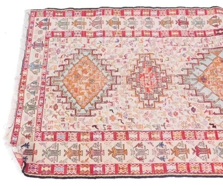 Afghan Rug Vintage Mid 20th Century 143 cm x 102 cm