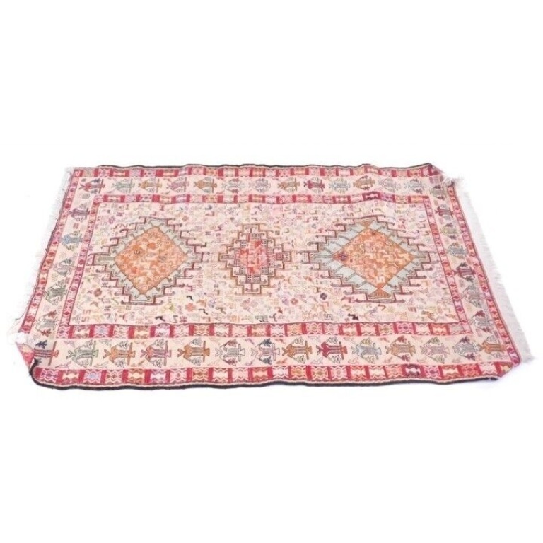Afghan Rug Vintage Mid 20th Century 143 cm x 102 cm