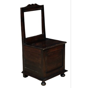 Antique 18th Century Oak Salt Chair