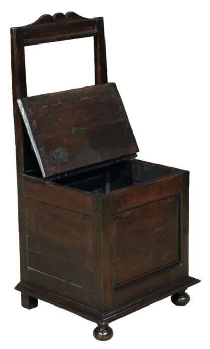 Antique 18th Century Oak Salt Chair - Image 4