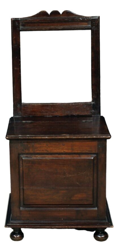 Antique 18th Century Oak Salt Chair