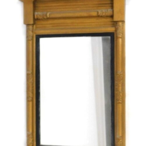 Antique 19th Century Victorian Giltwood Pier Glass Mirror