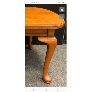 Antique Extending Dining Table Light Oak 19th Century Victorian