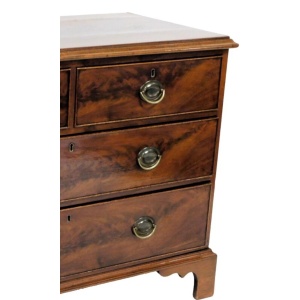Antique Flame Mahogany Chest Of Drawers Early 19th Century Circa 1810