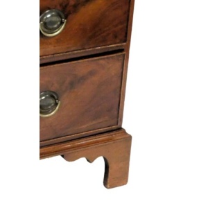 Antique Flame Mahogany Chest Of Drawers Early 19th Century Circa 1810