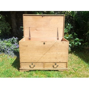 Antique Georgian Pine Blanket Chest Circa 1790