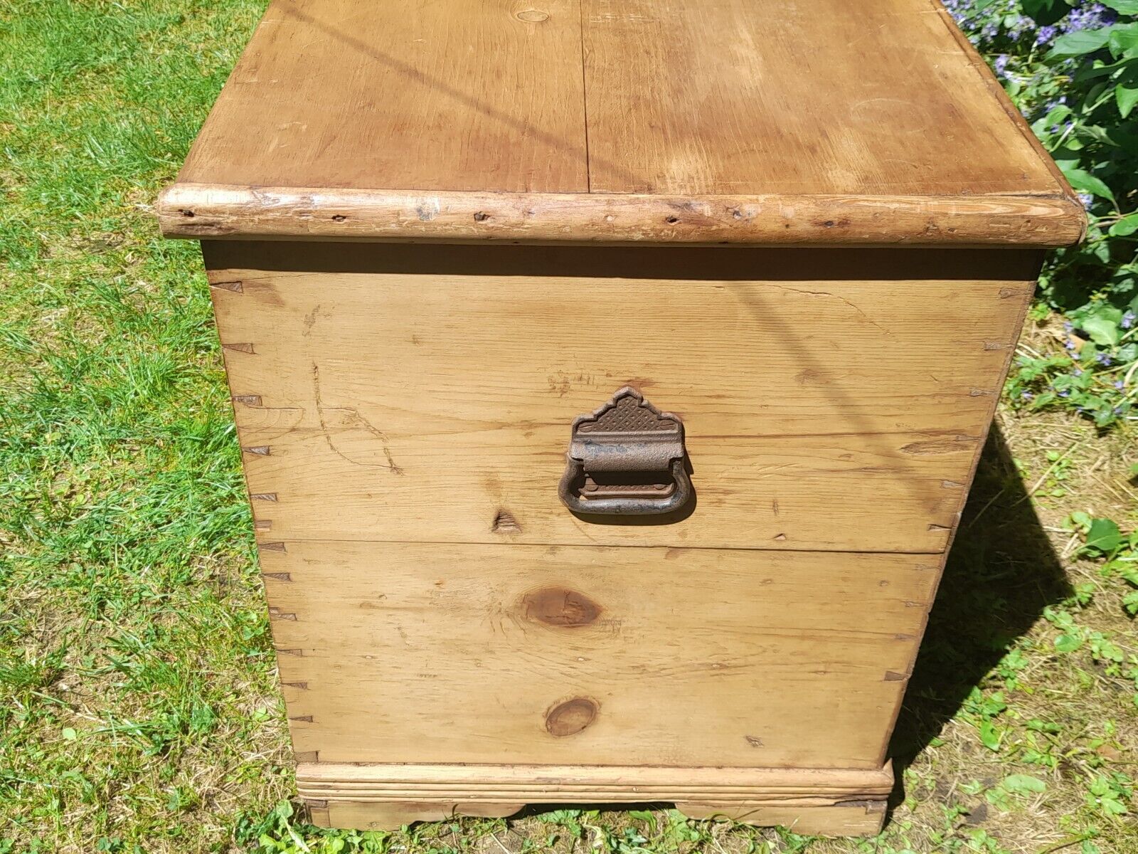 Antique Georgian Pine Blanket Chest Circa 1790