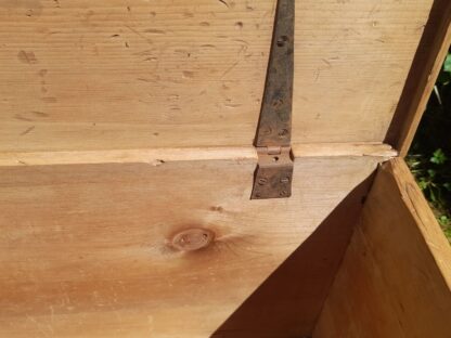 Antique Georgian Pine Blanket Chest Circa 1790 - Image 4