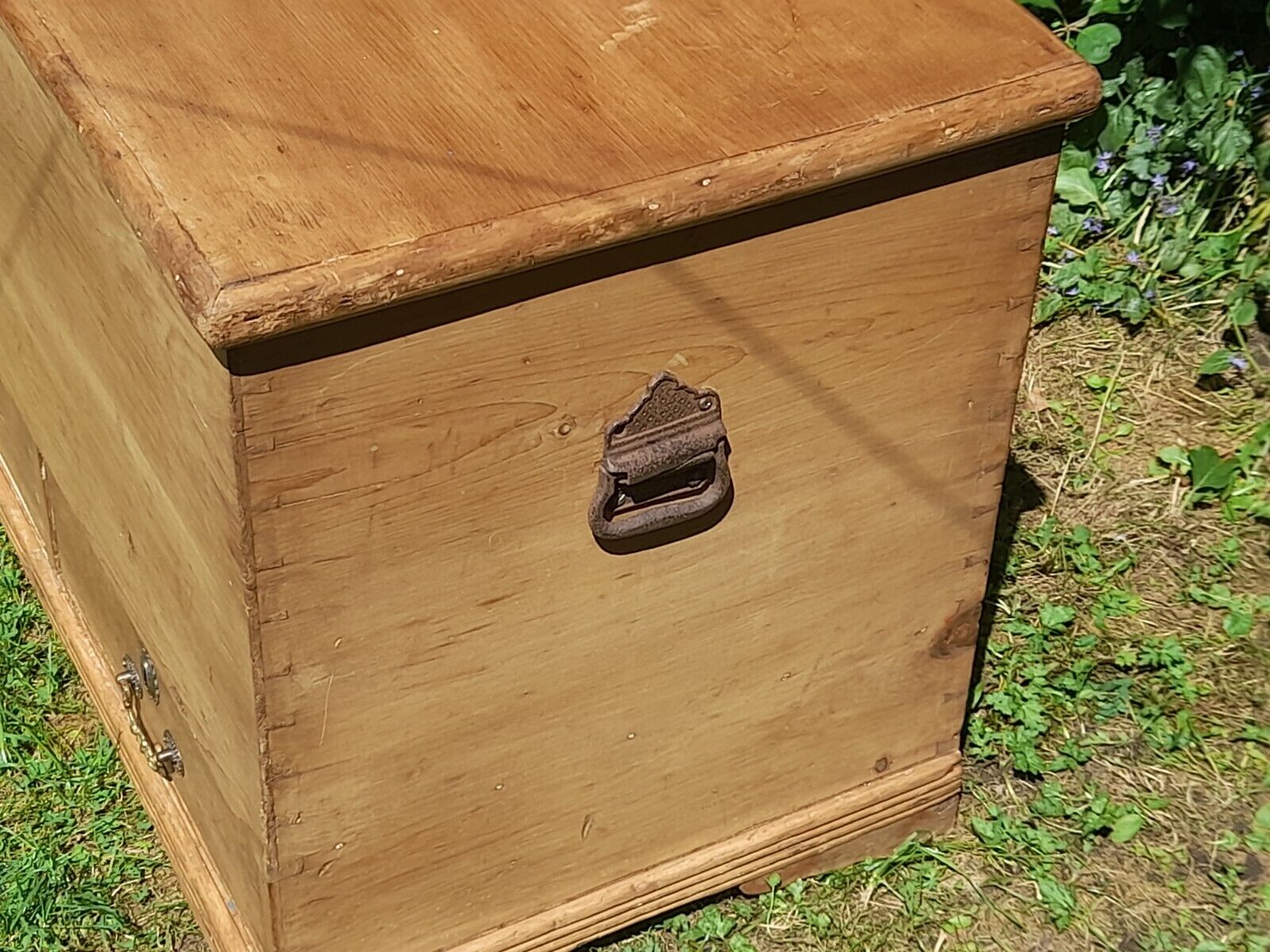 Antique Georgian Pine Blanket Chest Circa 1790