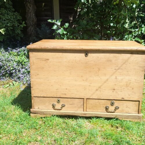 Antique Georgian Pine Blanket Chest Circa 1790