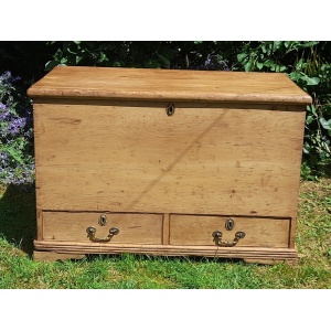 Antique Georgian Pine Blanket Chest Circa 1790