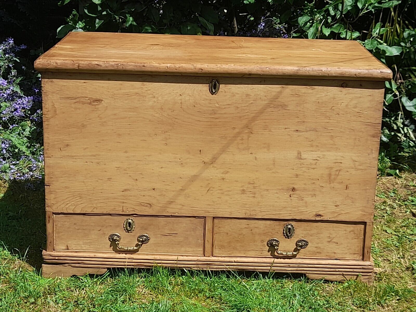 Antique Georgian Pine Blanket Chest Circa 1790