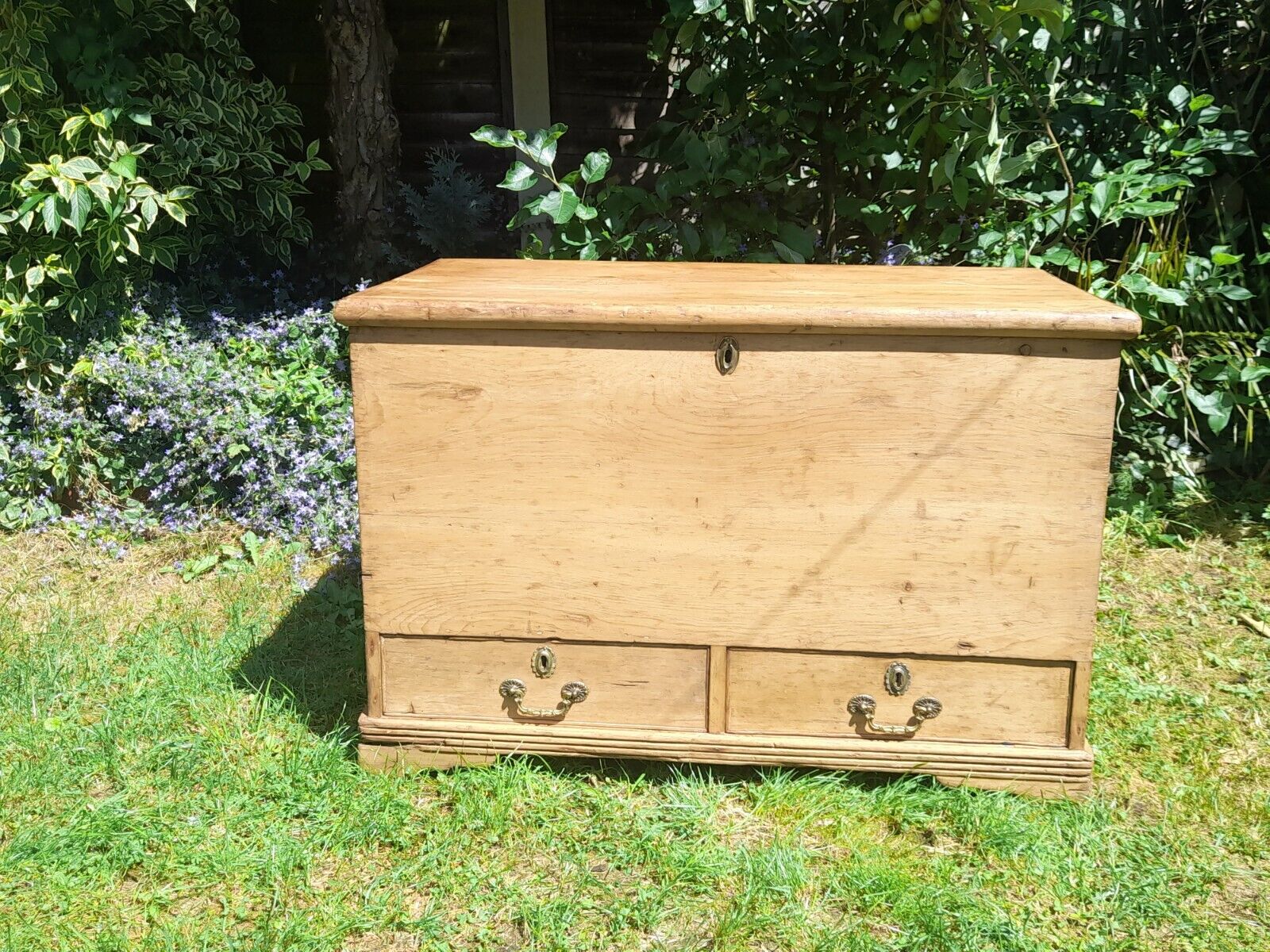 Antique Georgian Pine Blanket Chest Circa 1790