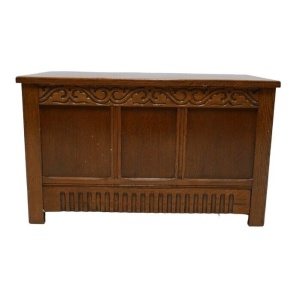 Antique Georgian Style Coffer/ Blanket Box Mid 20th Century