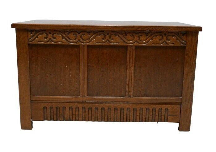 Antique Georgian Style Coffer/ Blanket Box Mid 20th Century