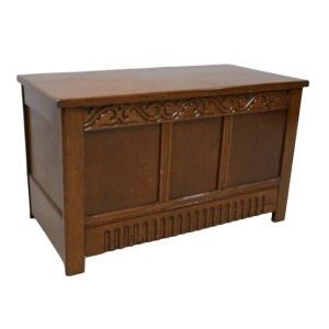 Antique Georgian Style Coffer/ Blanket Box Mid 20th Century