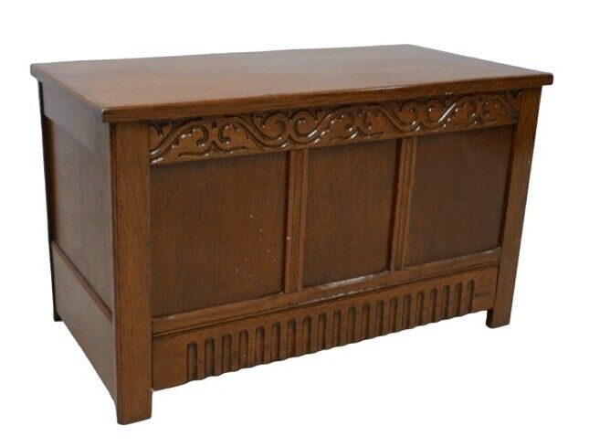 Antique Georgian Style Coffer/ Blanket Box Mid 20th Century