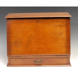 Antique Mahogany Table Top Writing Cabinet