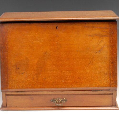 Antique Mahogany Table Top Writing Cabinet