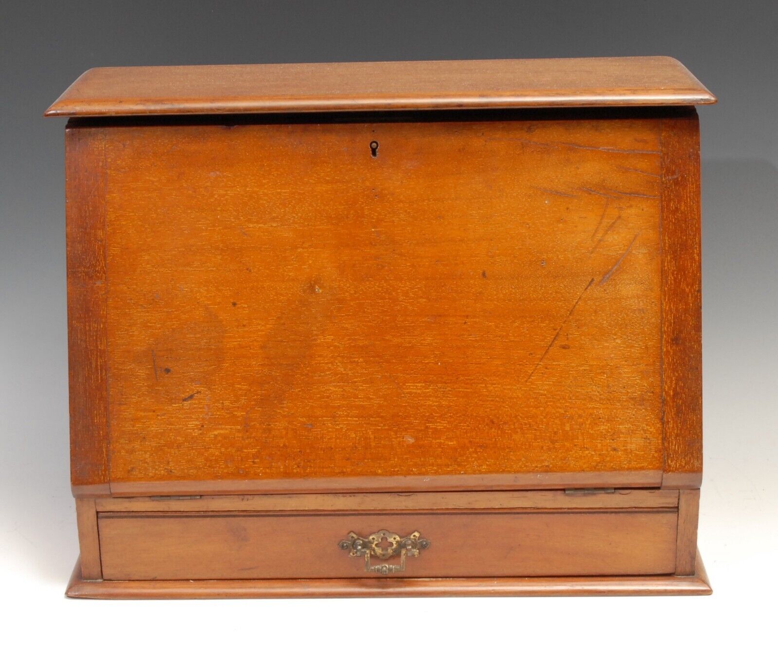 Antique Mahogany Table Top Writing Cabinet