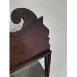 Antique Oak Vauxhall Style Mirror Late 19th Century