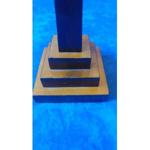 Antique treen Gentlemen`s library desk obelisks pair Grand tour manner 12.5 "