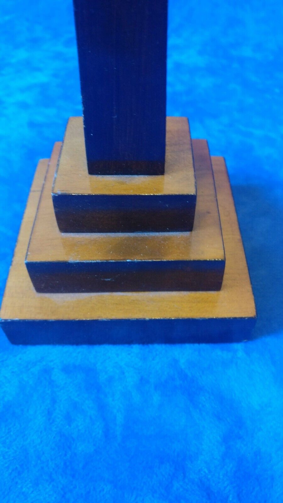 Antique treen Gentlemen`s library desk obelisks pair Grand tour manner 12.5 "