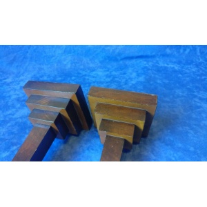 Antique treen Gentlemen`s library desk obelisks pair Grand tour manner 12.5 "