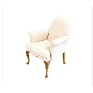 Antique Victorian Walnut Framed Armchair In The Georgian Manner