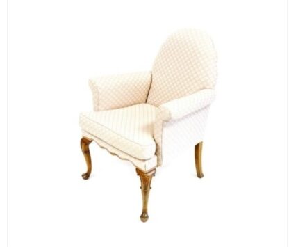Antique Victorian Walnut Framed Armchair In The Georgian Manner - Image 2