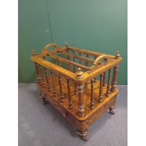 Antique Walnut Canterbury Victorian Circa 1860