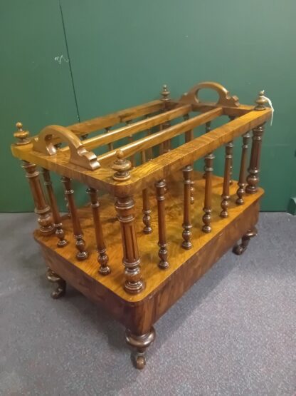 Antique Walnut Canterbury Victorian Circa 1860 - Image 4