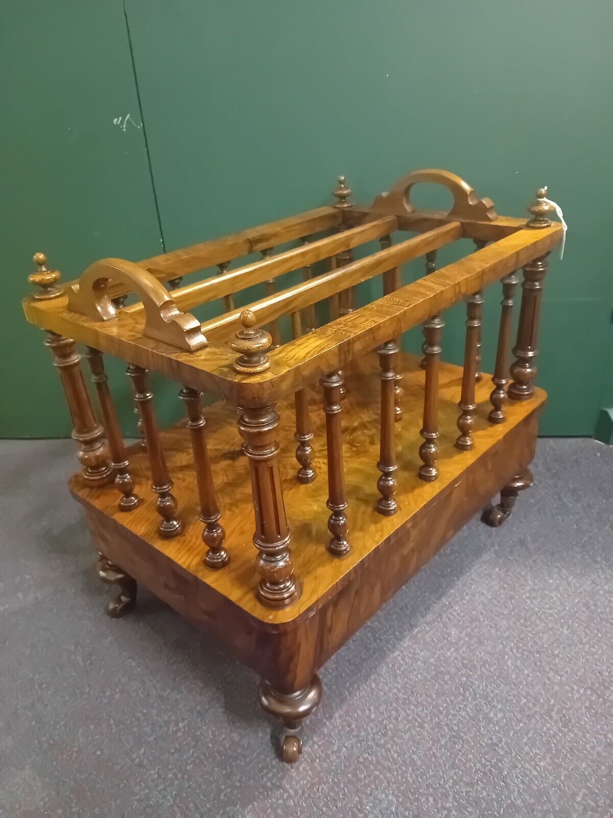 Antique Walnut Canterbury Victorian Circa 1860