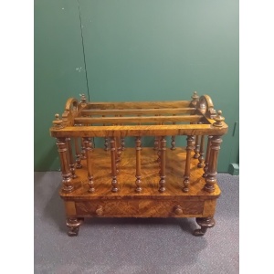 Antique Walnut Canterbury Victorian Circa 1860