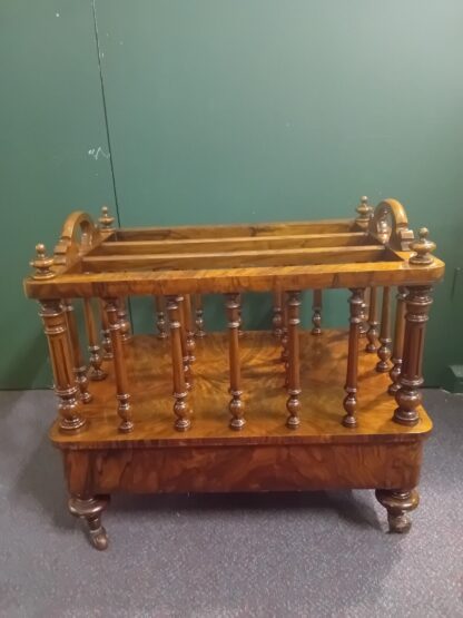 Antique Walnut Canterbury Victorian Circa 1860 - Image 5