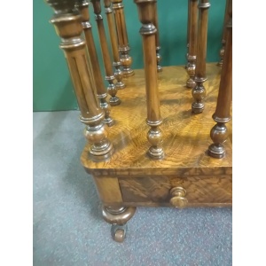 Antique Walnut Canterbury Victorian Circa 1860