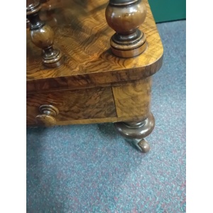 Antique Walnut Canterbury Victorian Circa 1860