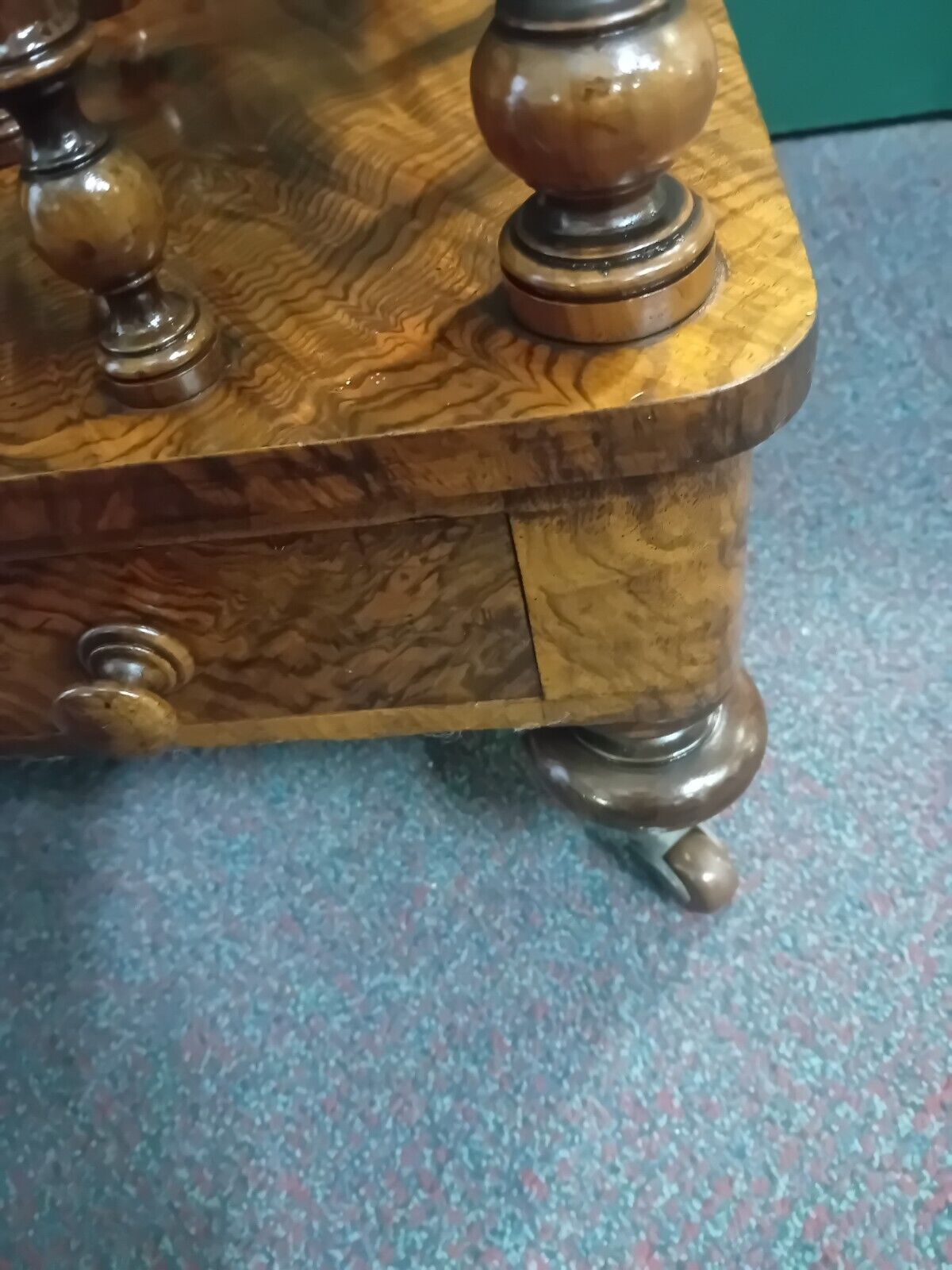 Antique Walnut Canterbury Victorian Circa 1860