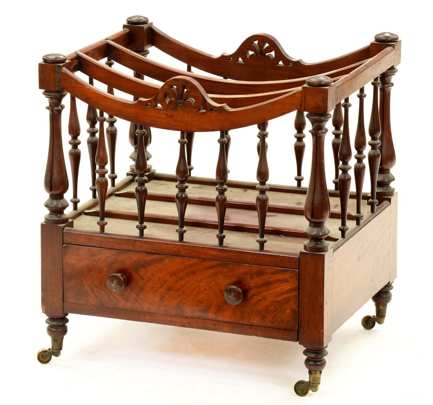 Antique William IV Period Mahogany Canterbury Circa 1835
