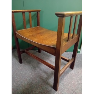Arts And Crafts Movement Oak Seat Circa 1900