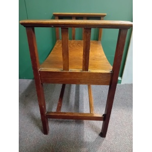 Arts And Crafts Movement Oak Seat Circa 1900