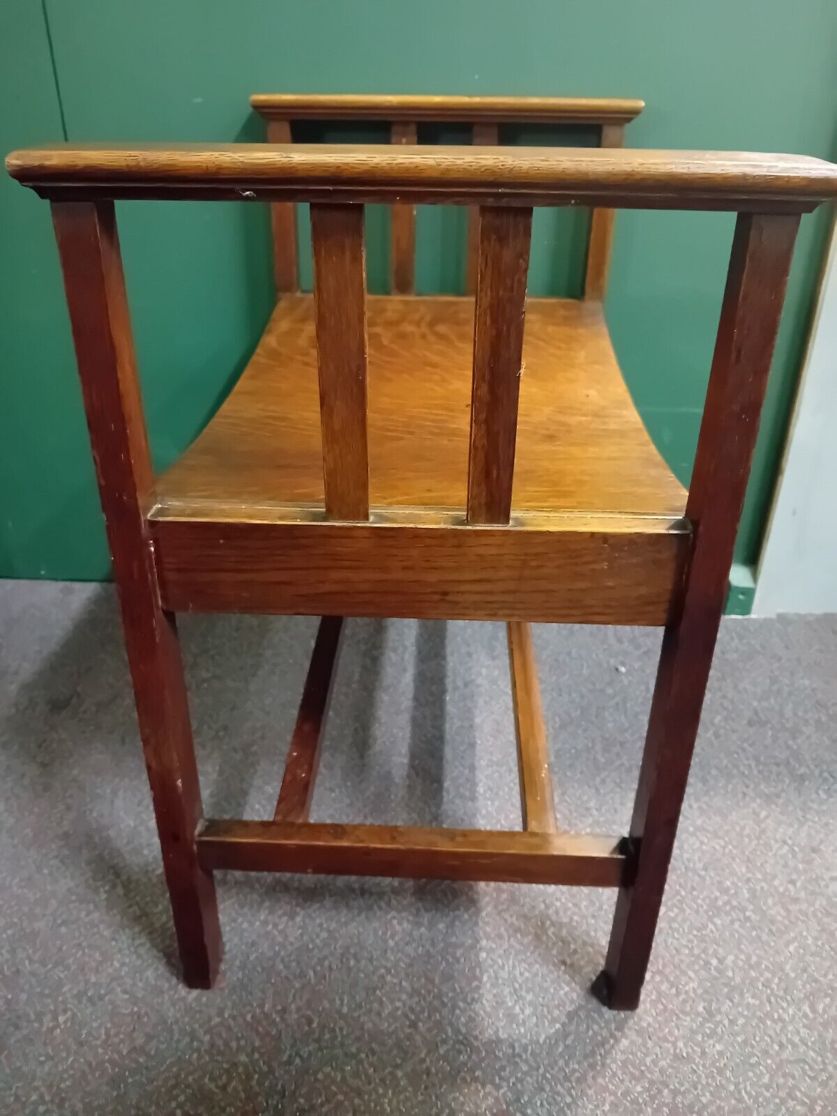 Arts And Crafts Movement Oak Seat Circa 1900
