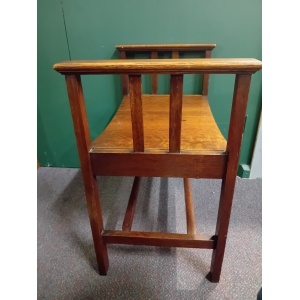 Arts And Crafts Movement Oak Seat Circa 1900