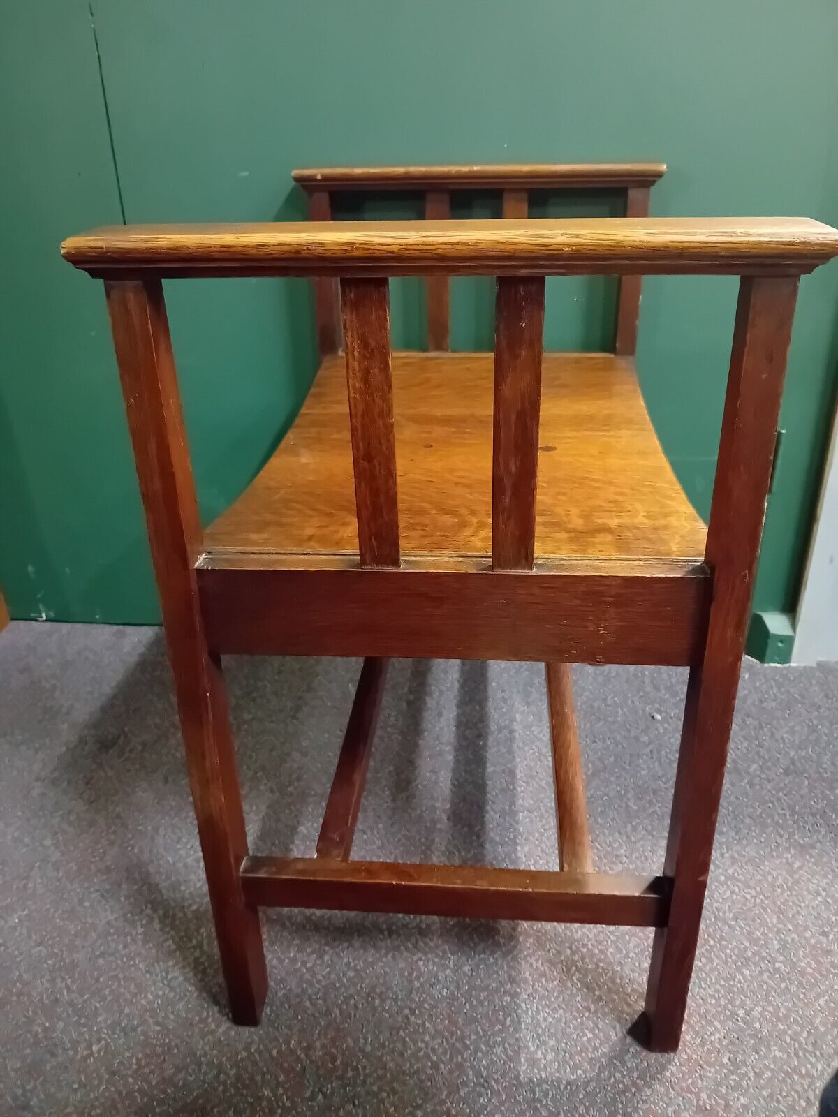 Arts And Crafts Movement Oak Seat Circa 1900