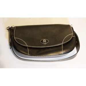 Black Leather Bag by Etienne Aigner