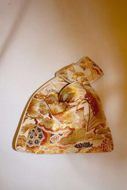 Charming vintage bag made of Old Obi Belts - Image 3