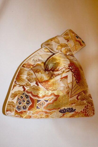 Charming vintage bag made of Old Obi Belts - Image 4