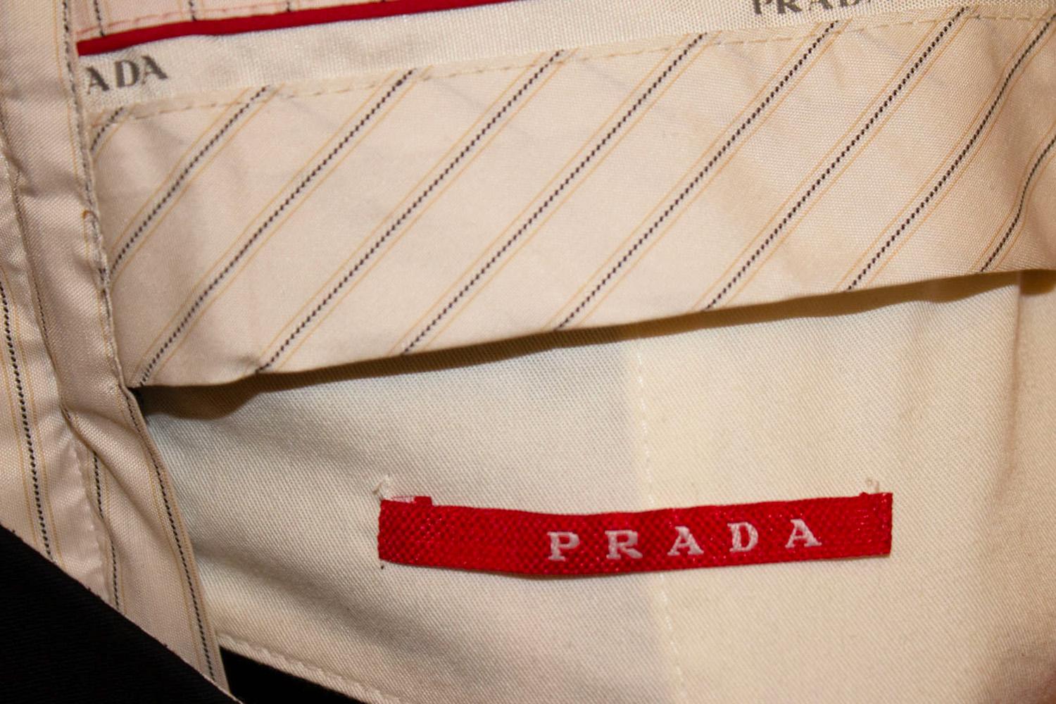 Black Prada Wool Trousers / Pants