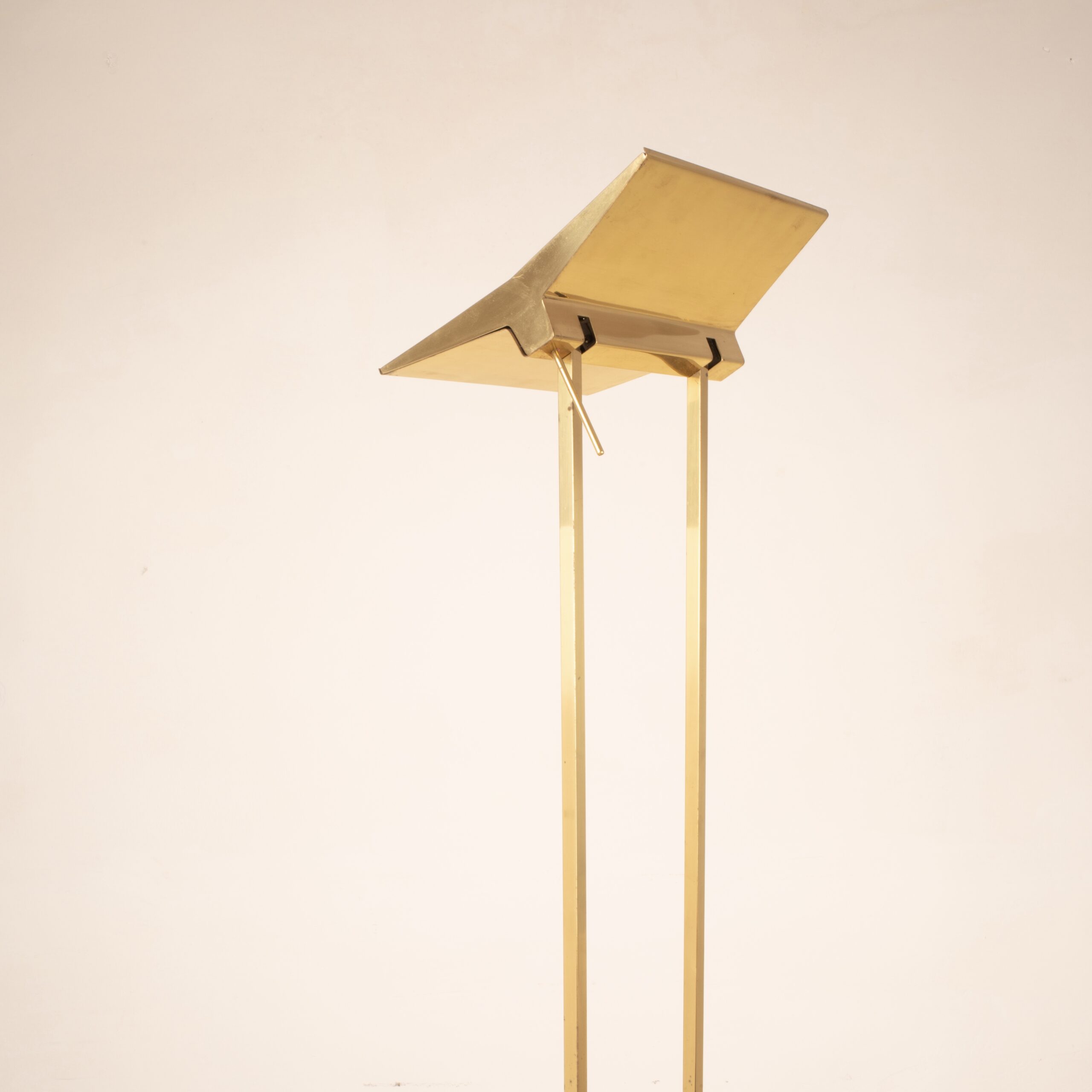 "Concord" floor lamp in solid brass by Marco Zotta